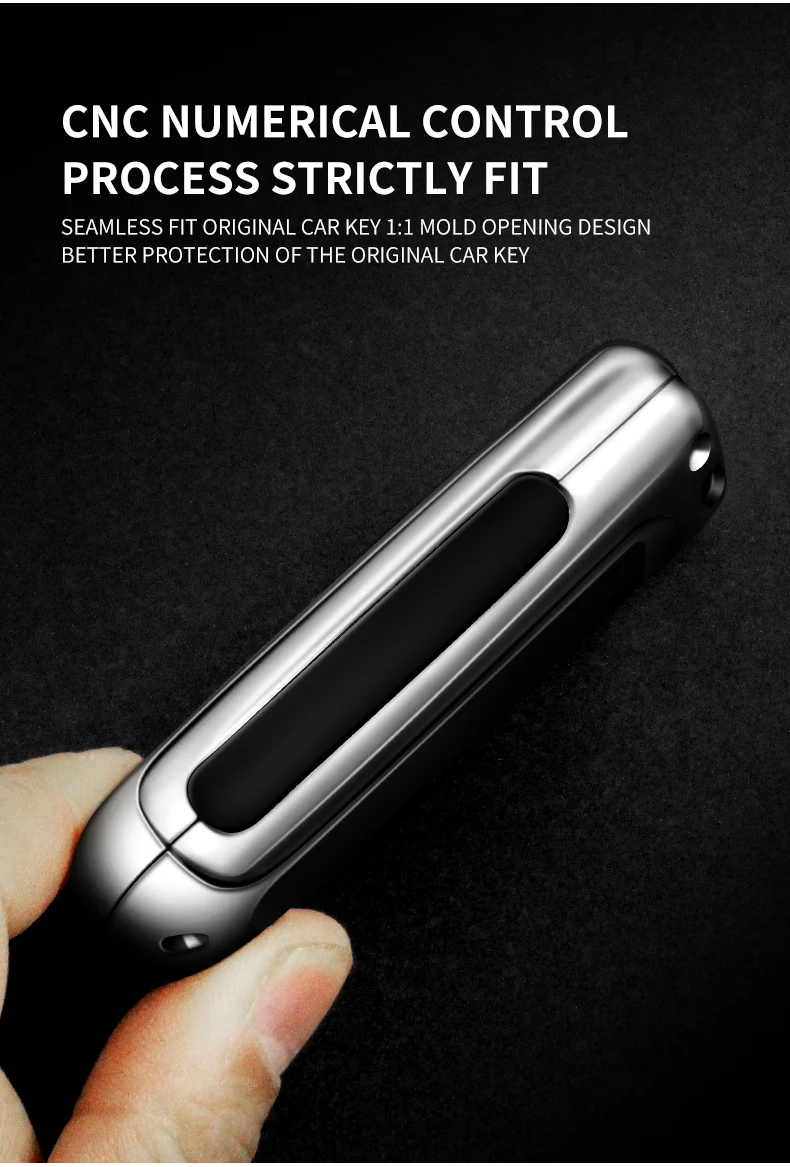 Custodia per chiave A distanza per auto in lega di zinco Shell Fob per Mercedes Benz A B C classe E GLA CLA GLC CLS W204 W221 W205 W176 W212 W463 AMG - S90dad3dccd1947bebc0ad115e27246c4u