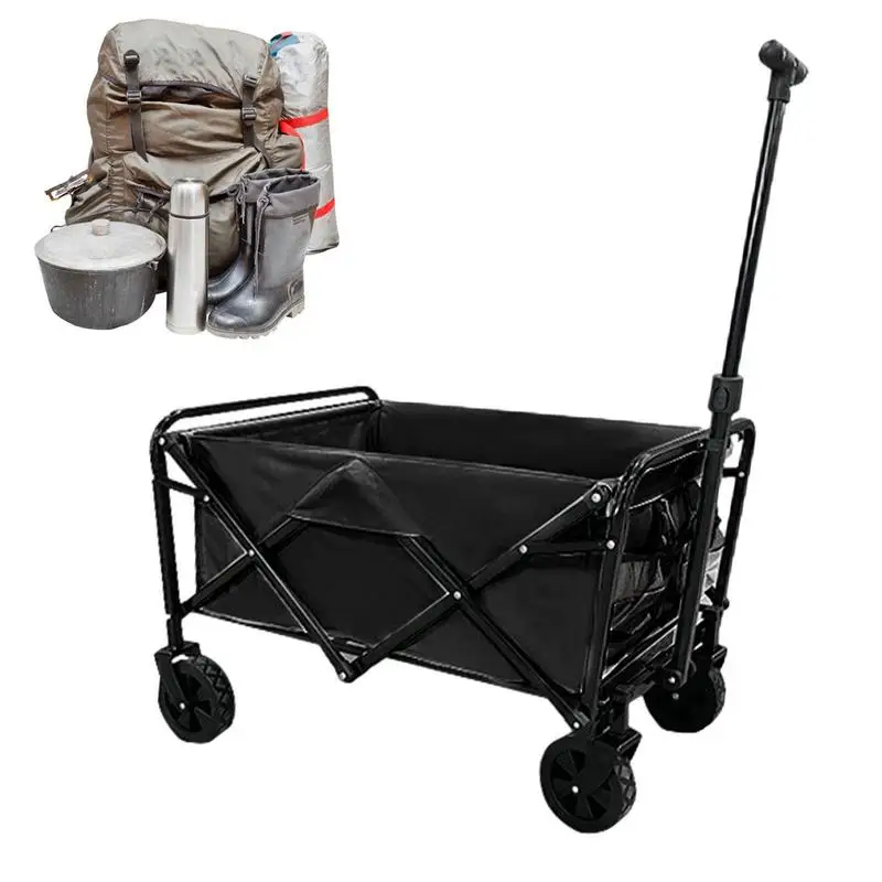 

Beach Cart Shopping Carts For Groceries With Wheels Large Capacity Outdoor Trolley For Camping Garden Shopping Groceries