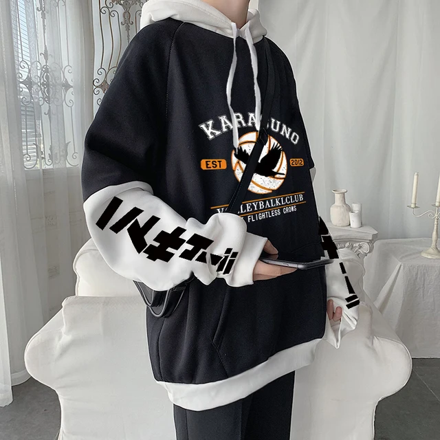 Jaket Hoodie Anime Hoodies Haikyuu Anime Haikyuu Karasuno