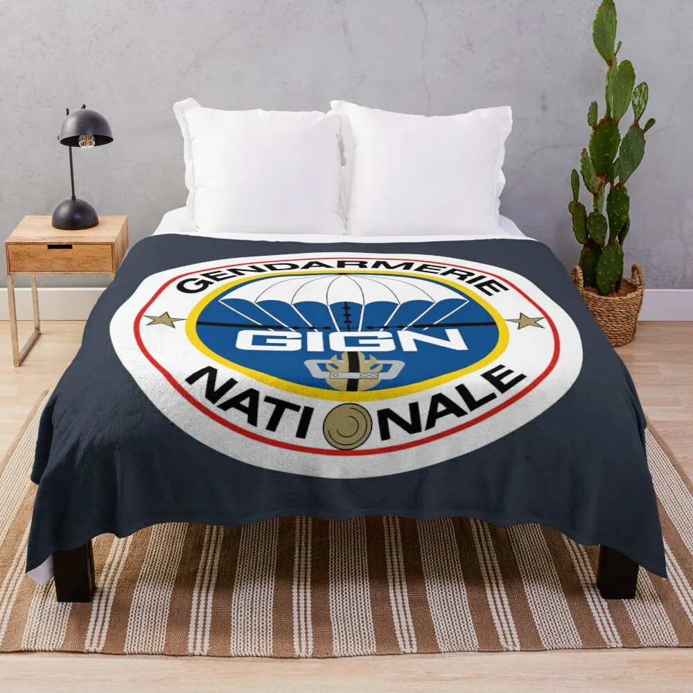 

National Gendarmerie Intervention Group - GIGN (France) Throw Blanket Furry Blanket Sofas