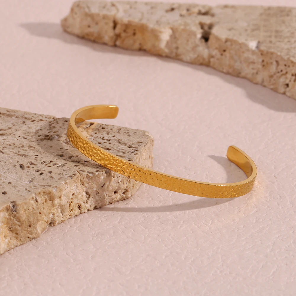EBbelle Bracciale multi lucido Braccialetti ipoallergenici placcati in oro 18 carati per donna Accessori in acciaio inossidabile 316L color argento  36