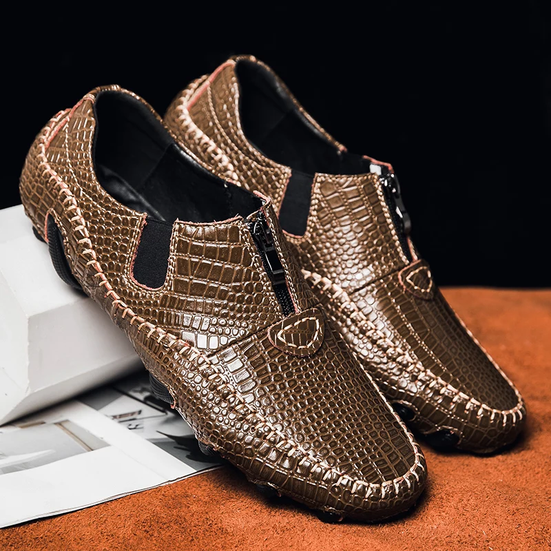 

Casual leather shoes summer men's fashion business leather shoes driving bean shoes plus size gathering night club tide shoes