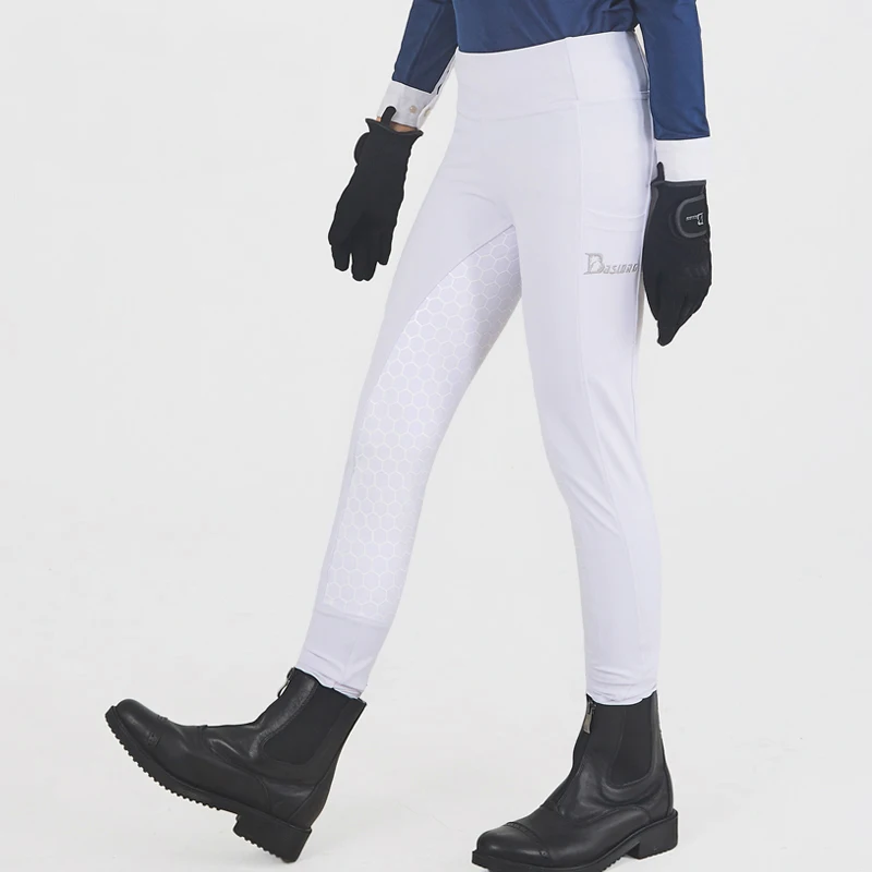 2022 New Silicone Equestrian Breech Women Spring Summer High Bounce Riding Pants Costume Rider Gear