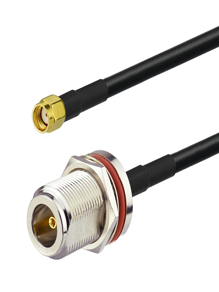 Superbat N Female to RP-SMA Male 20ft RG58 Low Loss Extension Cable for WiFi 4G LTE LoRa Antenna Nebra RAK Bobcat