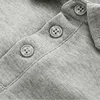 Ins Infant Babys Boys Polo Shirts Autumn Solid Long Sleeve Little Boy Sundershirt Casual Turn Down Collar Toddler Kids Boys Tops 3