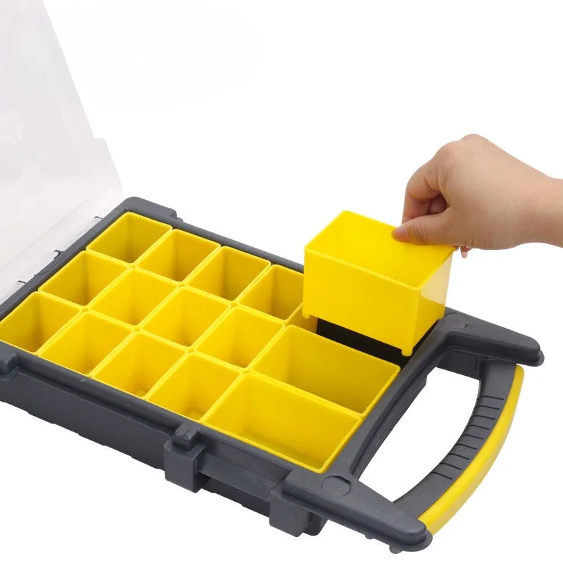 Hardware household plastic portable toolbox hydraulic electrical parts box finishing storage box tools box 4