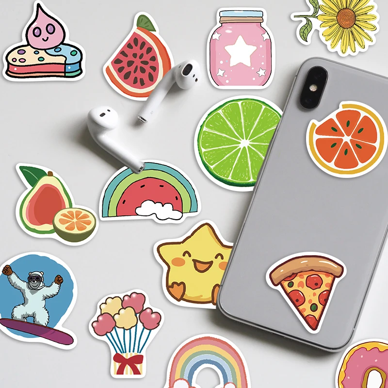 

10/50pcs Stickers Ins Style Small Freshness Graffiti Photo Skateboard Waterproof Suitcase Luggage DIY Laptop Car Stickers Decals