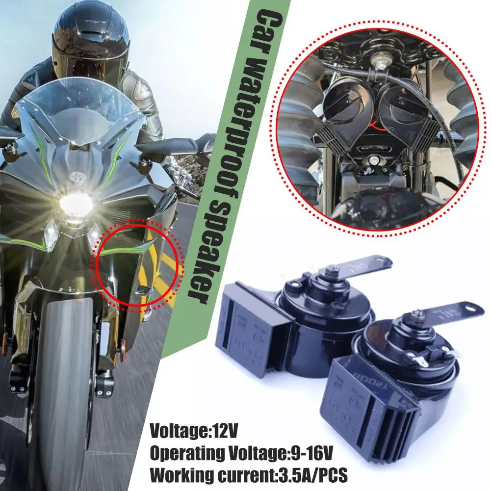 

BOOST 168 Car Air Horn Automtive Compressor 12V Signal Dual Volume Super Waterproof Design Double Perfect Sound J7S5