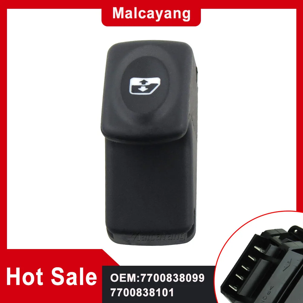 Per Renault Clio Ii Megane I Ba0 Ba1 Ea0 Ea1 Da0 Kangoo Kc0 Kc1 Fc0 Fc1 7700838099 Pulsante Di Controllo Interruttore Alzacristallo Elettrico