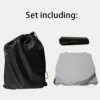 Black Toilet Camping Car Travel Washable Plastic Potty Portable Emergency Folding Camping Toilet 6
