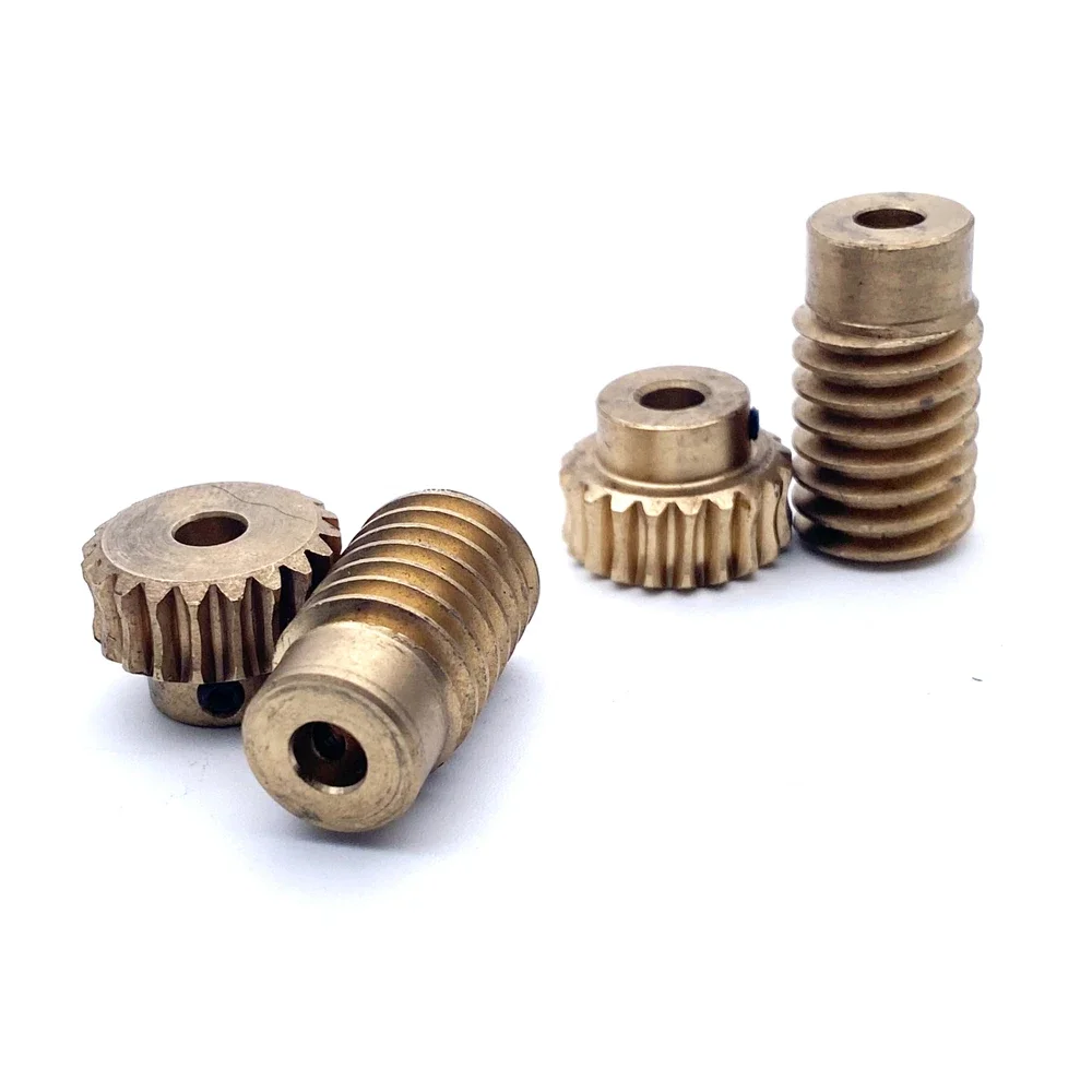 0.8M 20/30 Teeth 1:20 1:30 Metal Copper Worm Gear Wheel Reducer Self Locking Combination Accessories