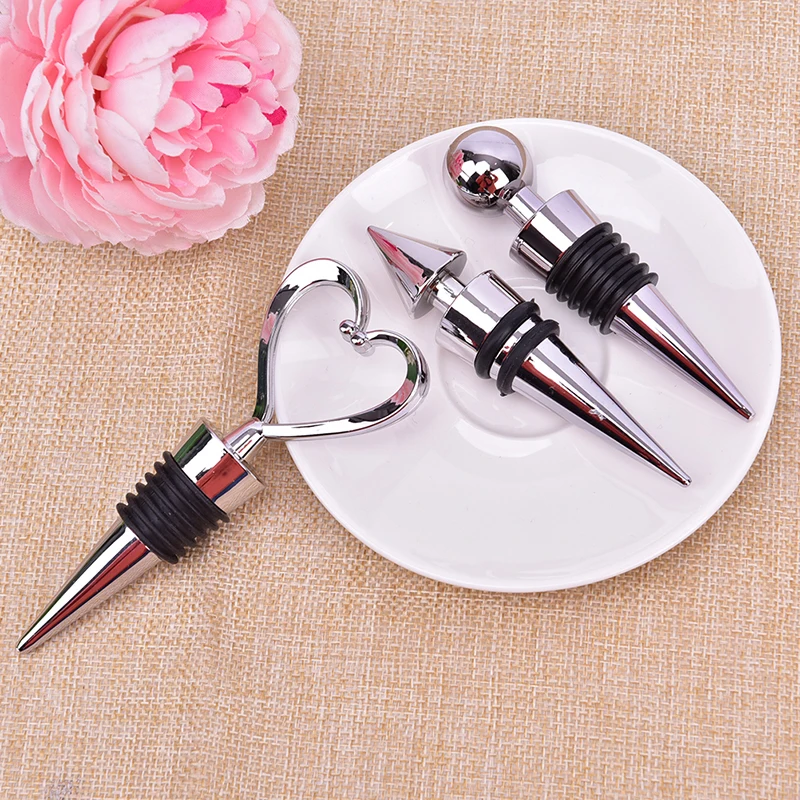 Description Picture 4 of itemElegant Heart Shaped Red Wine Champagne Wine Bottle Stopper Creative Wine Bottle Plug Valentines Wedding Gifts