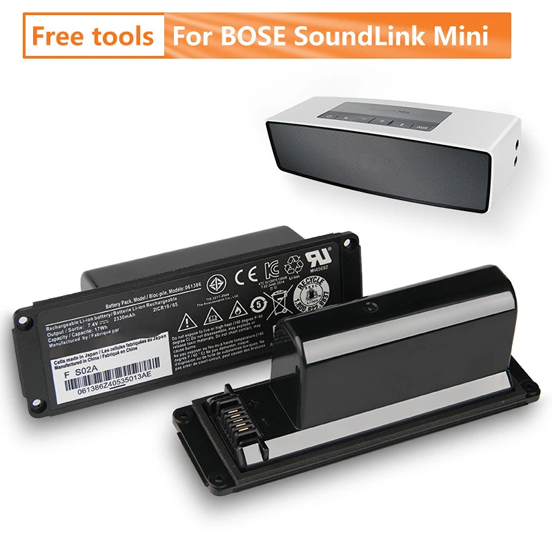 Фото Сменный аккумулятор 061384 063404 063287 061386 061385 для BOSE SoundLink Mini I, батарея для Bluetooth динамика 2330 мАч №1