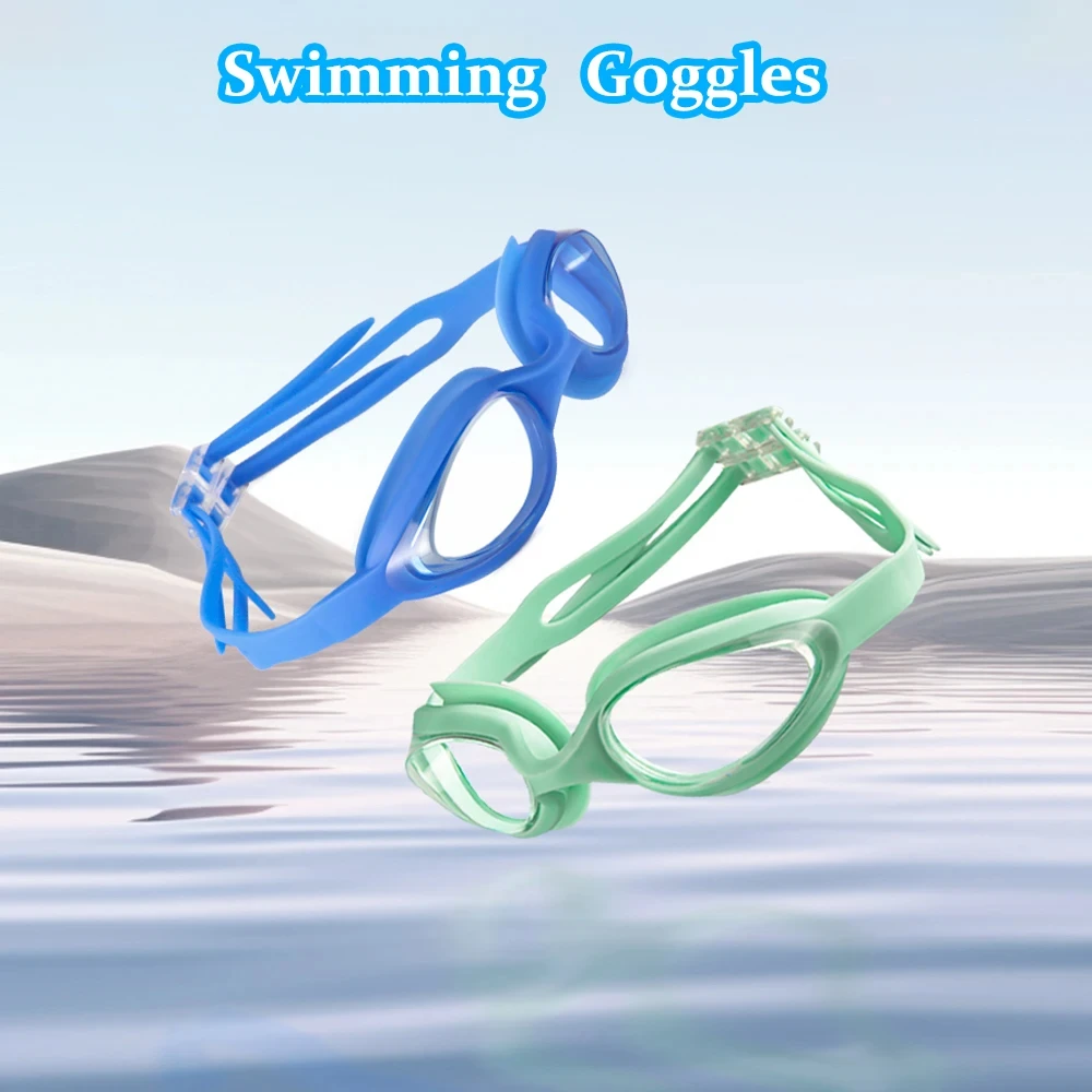 Lunettes de natation professionnelles anti-buée - Étanches en silicone pour entraînement piscine et compétition