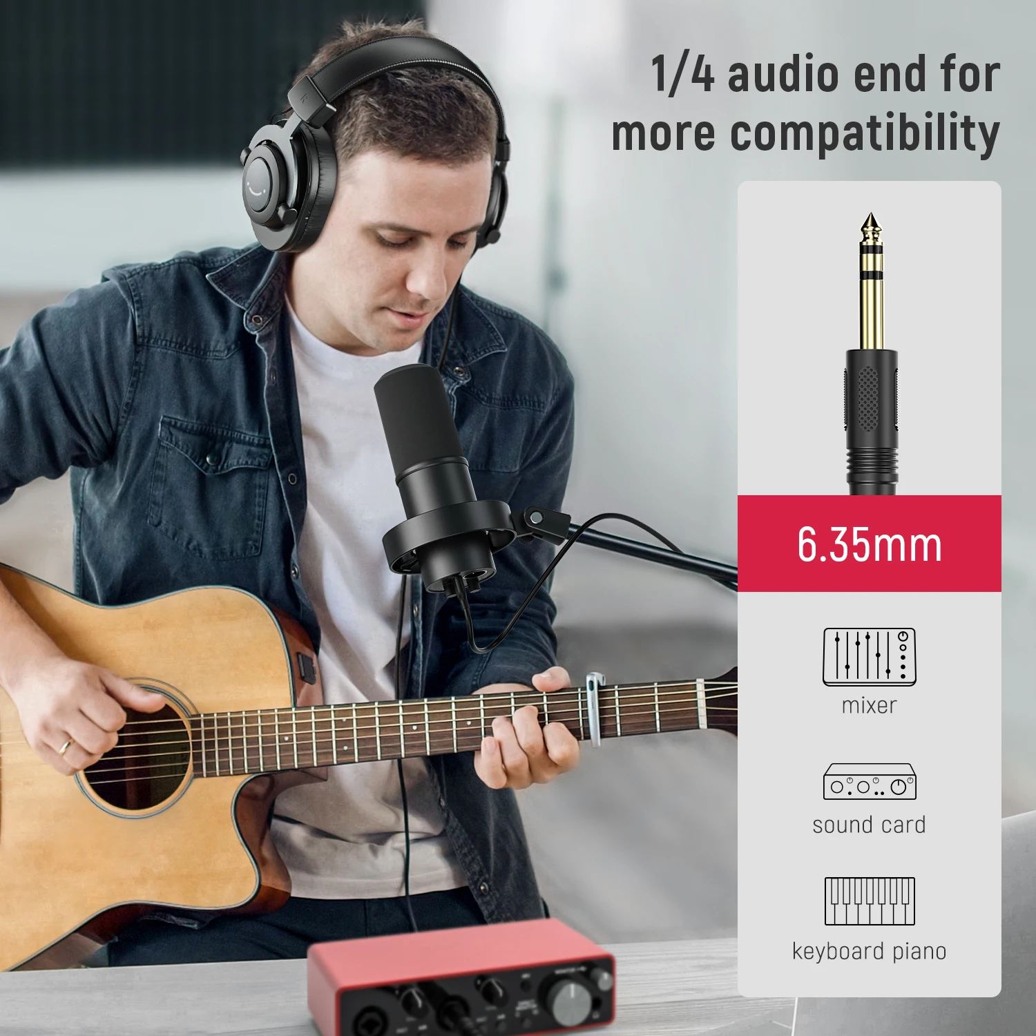 سماعات رأس سلكية من FIFINIE فوق الأذن، إسفنج ميمور...