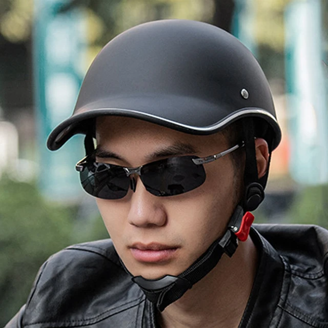 Bicycle Half Helmets Baseball Hat Style Motorcycle Helmet Adult Electric Bicycle Helmets Protection Impact Riding Safe Helmet 2