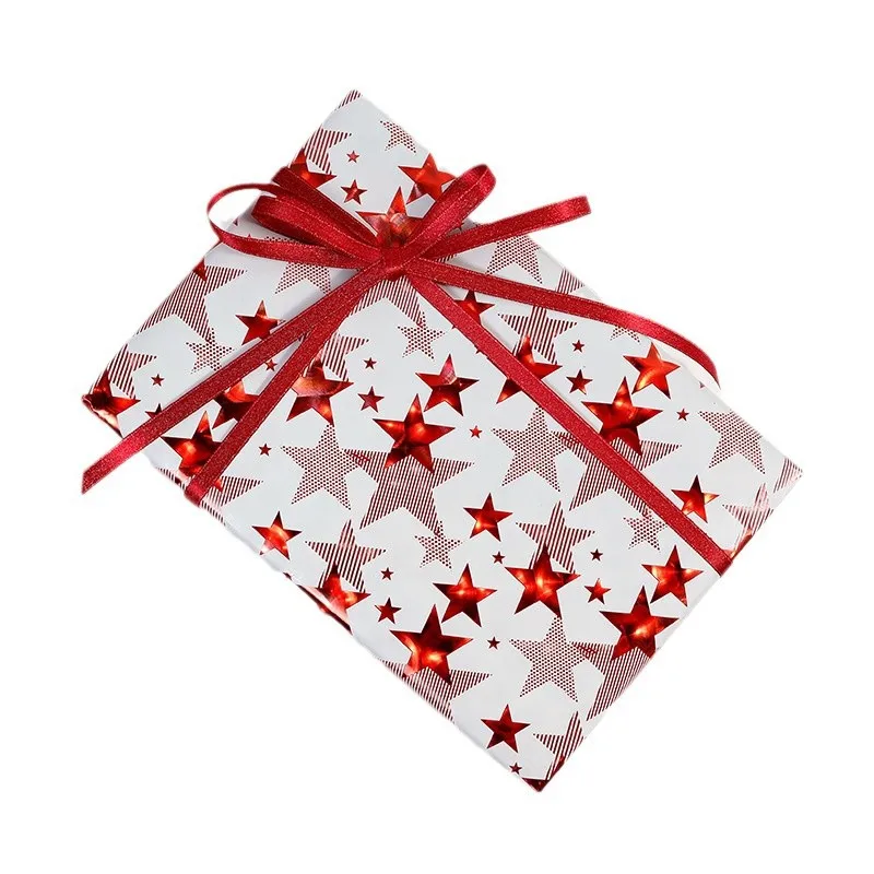 Rotolo di carta da regalo natalizia, 43 cm x 3m, carta da regalo natalizia riciclata, rotolo di carta da regalo natalizia multiuso per feste di Natale | Leroy Merlin