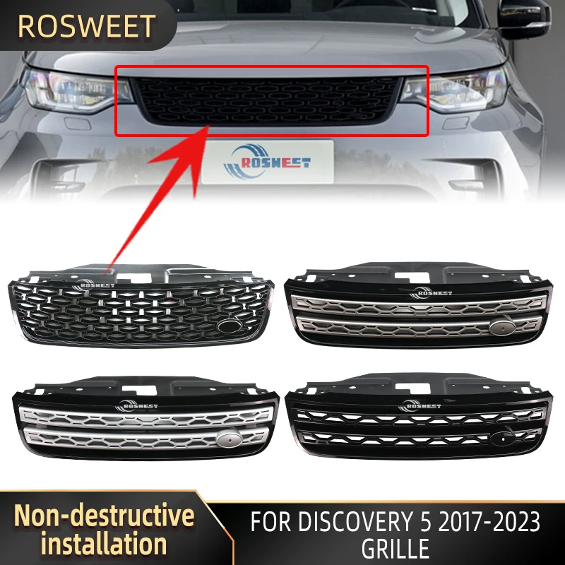 1 Stuks Voorbumper Abs Grille Grill Voor Ontdekking 5 2017-2023 L462 Mesh Auto-Accessoires