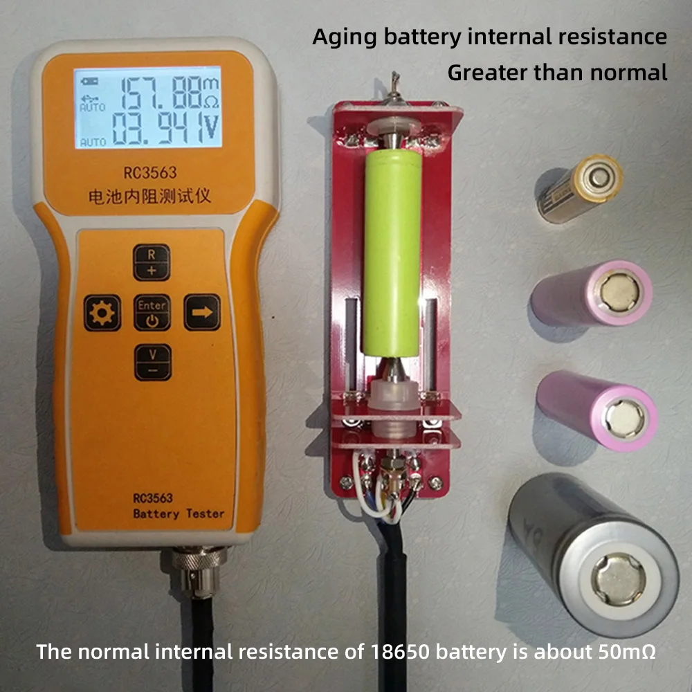 RC3563 High-precision Battery Voltage Internal Resistance Tester 4-wire AC Lithium Lead Acid Lithium Car Battery Tester voltage tester,resistance tester