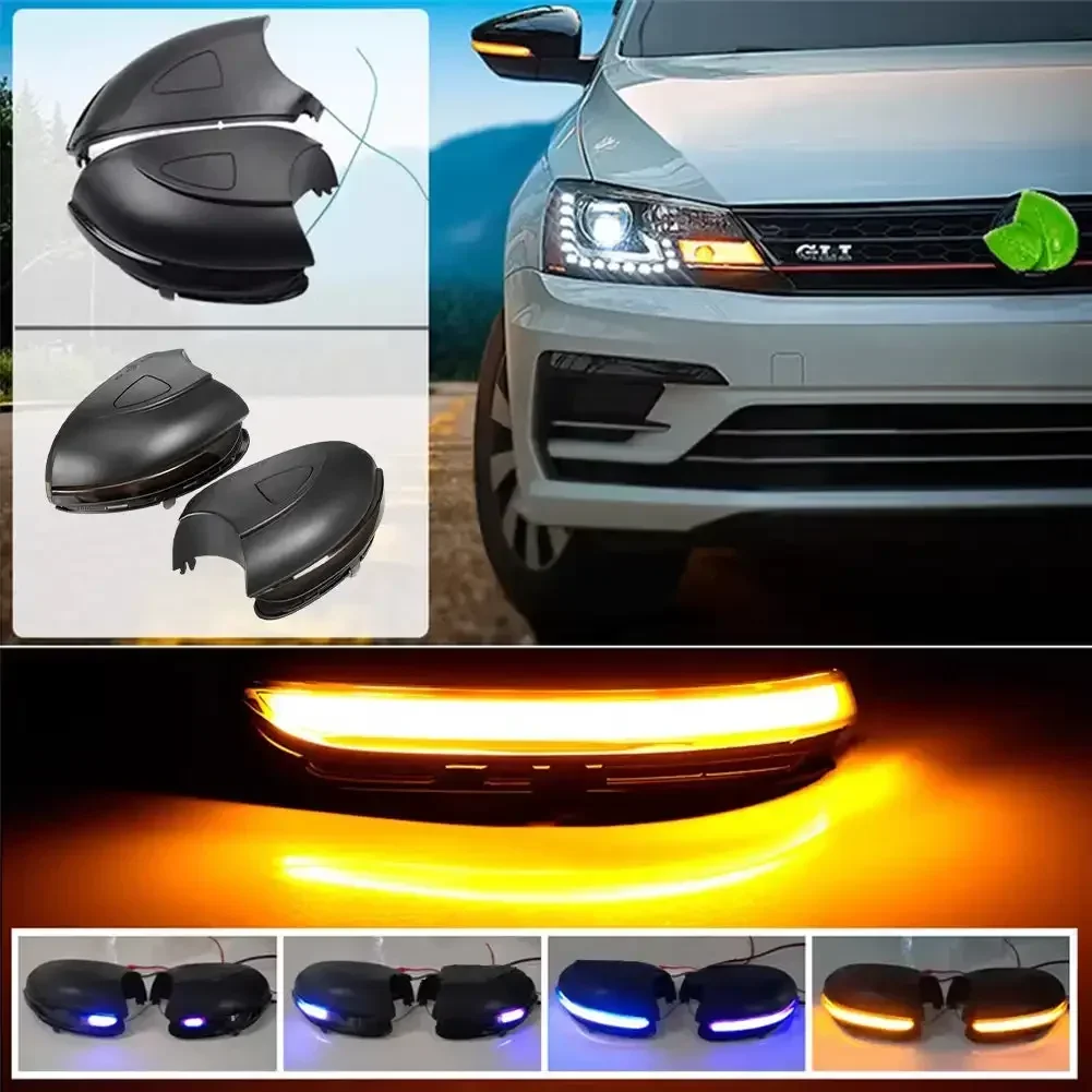 

2 шт. для Volkswagen VW Golf 6 MK6 GTI R32 08-14 2 шт. автомобильный динамический фонарь поворота для зеркала заднего вида