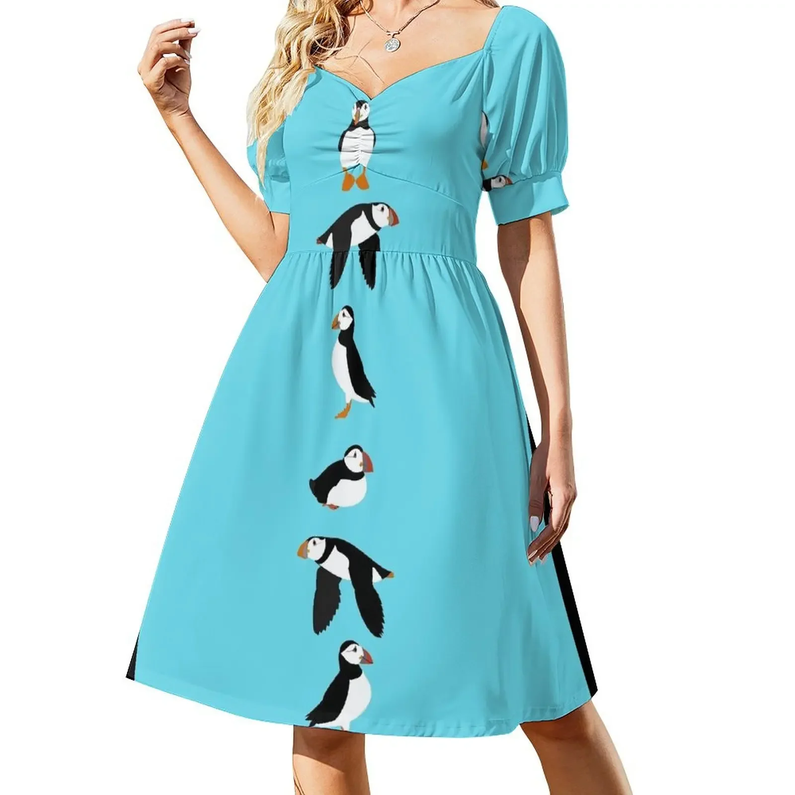 ¡Frailecillos! Vestido sin mangas para mujer, vestidos de verano para ocasiones formales.
