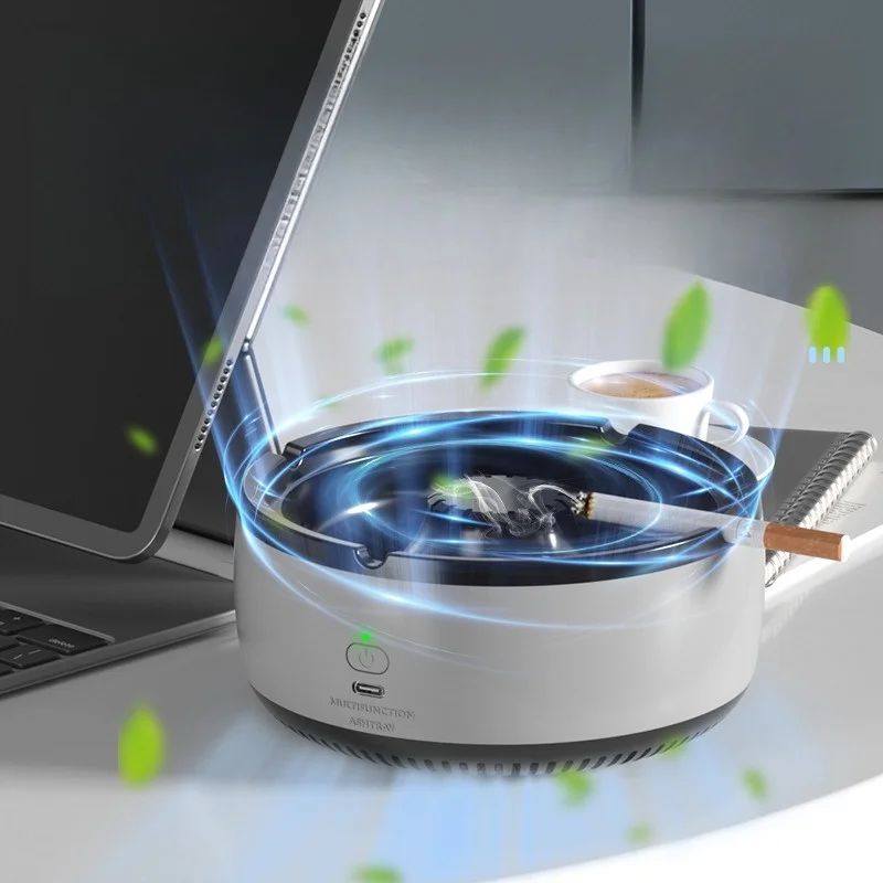 Portable USB Charging Ashtray Convenient Electronic Cigarette Holder - 5
