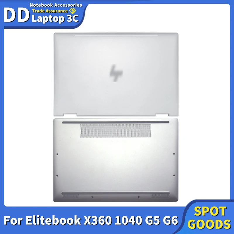 New Laptop Case For Hp Elitebook X360 1040 G5 G6 Lcd Back Cover/Bottom Case Cover 6070B1323901 L41025-001 Laptop Shell Silvery