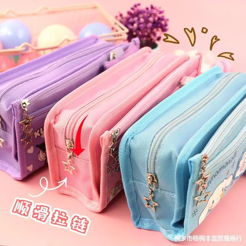 Large Capacity Pencil Case Student Adult Multilayer Long Pencil Case Big Capacity Zipper Pen Bag Stationery 大容量 笔袋 文具盒 I.15132901