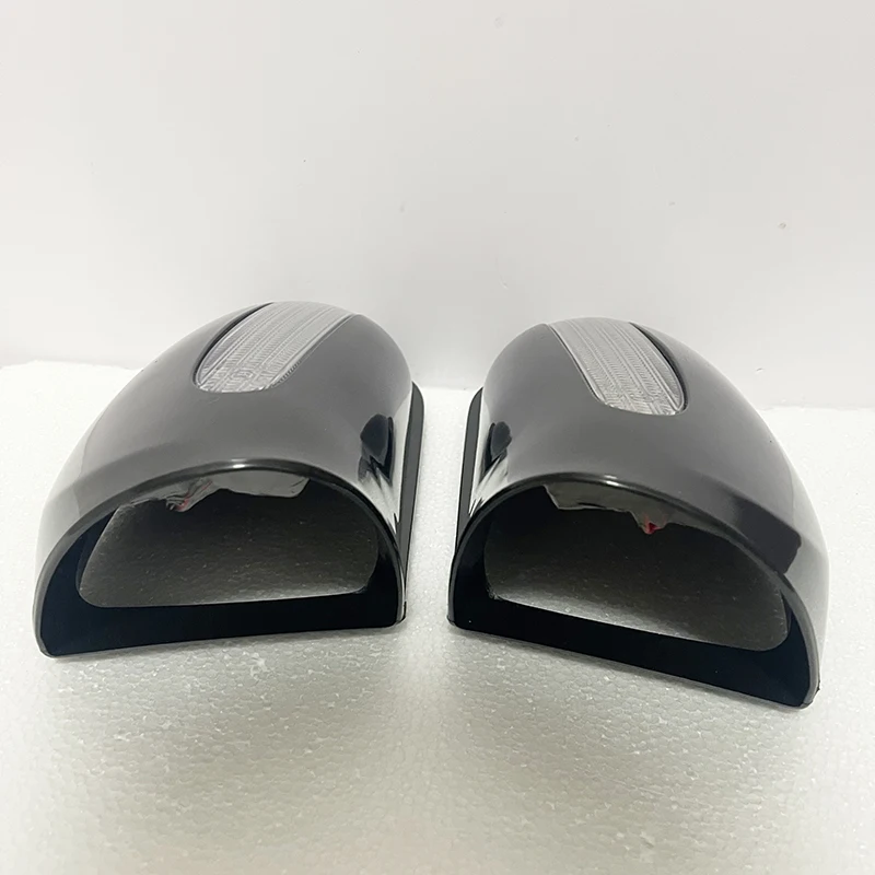 메르세데스-벤츠 S-클래스 W220 1998-2002 2208100164 2208100264용 방향 지시등이 있는 자동차 앞 거울 하우징 커버 한 쌍