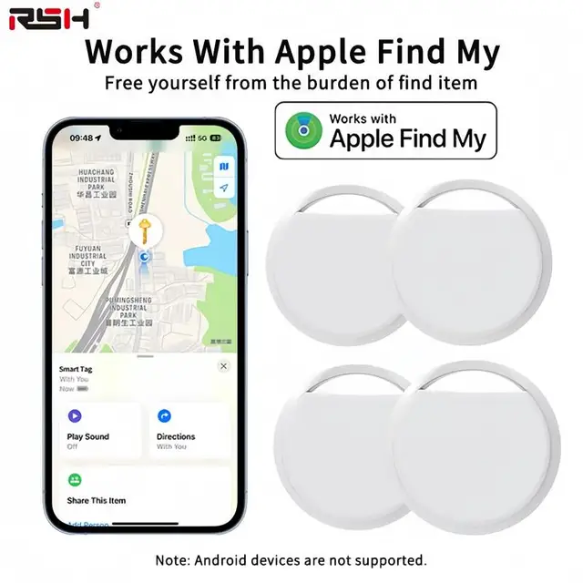 Smart Tag GPS Tracker 4 Pezzi - Localizzatore Per Chiavi, Borse E Animali | Impermeabile - Foto 3