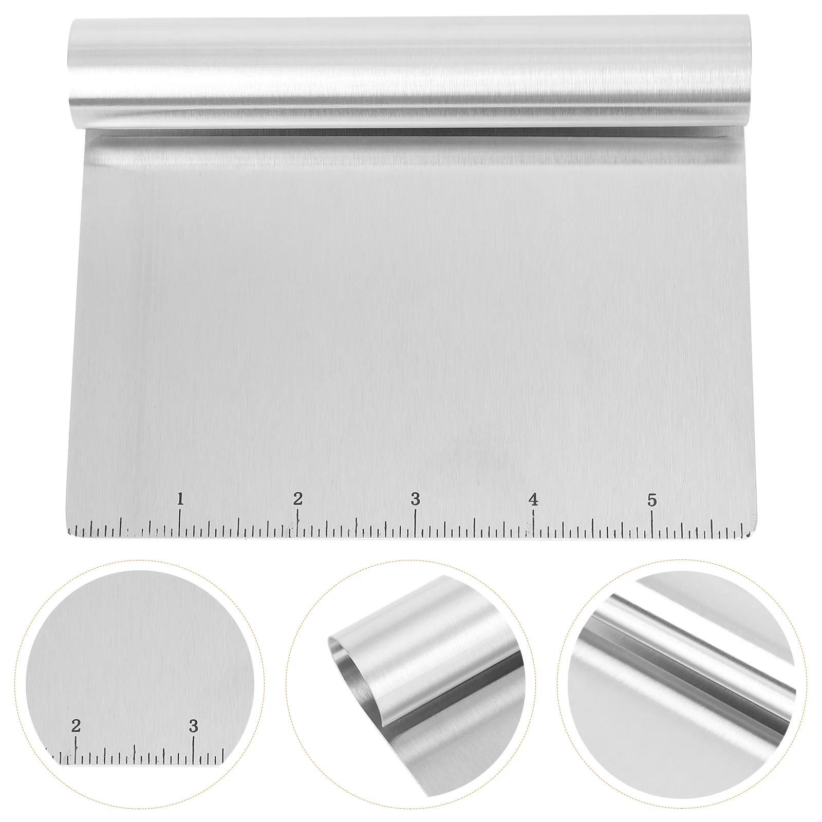 

Cake Scraper Pizza Dough Scraper Bread Slicer Bench Dough Scraper Metal Scrapper Stainless Steel Scraper Desktop