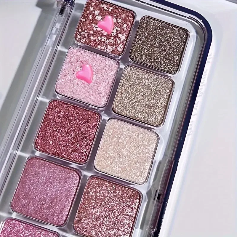 Sparkle Eyeshadow Palette: 12 Shimmering and Glittering Shades for Performances and Highlighting