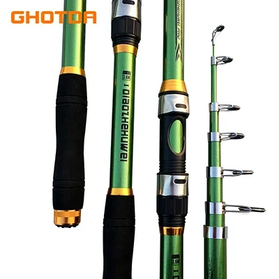 GHOTDA 2.1M -3.6M Carp Fishing Rod feeder Hard FRP Carbon