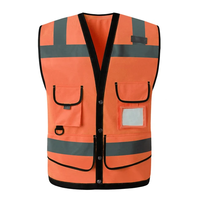 Reflective Traffic Safety Vest with Multi Pockets