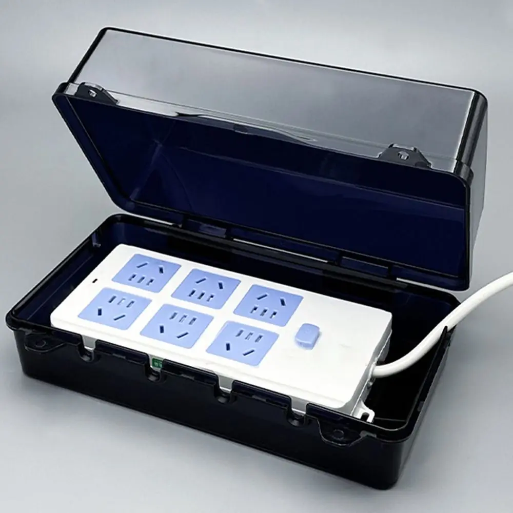 Outdoor Electrical Boxes Waterproof Cable Management Box Rain-Proof Weather Proof Plug Box Outdoor Extension Lead Cover