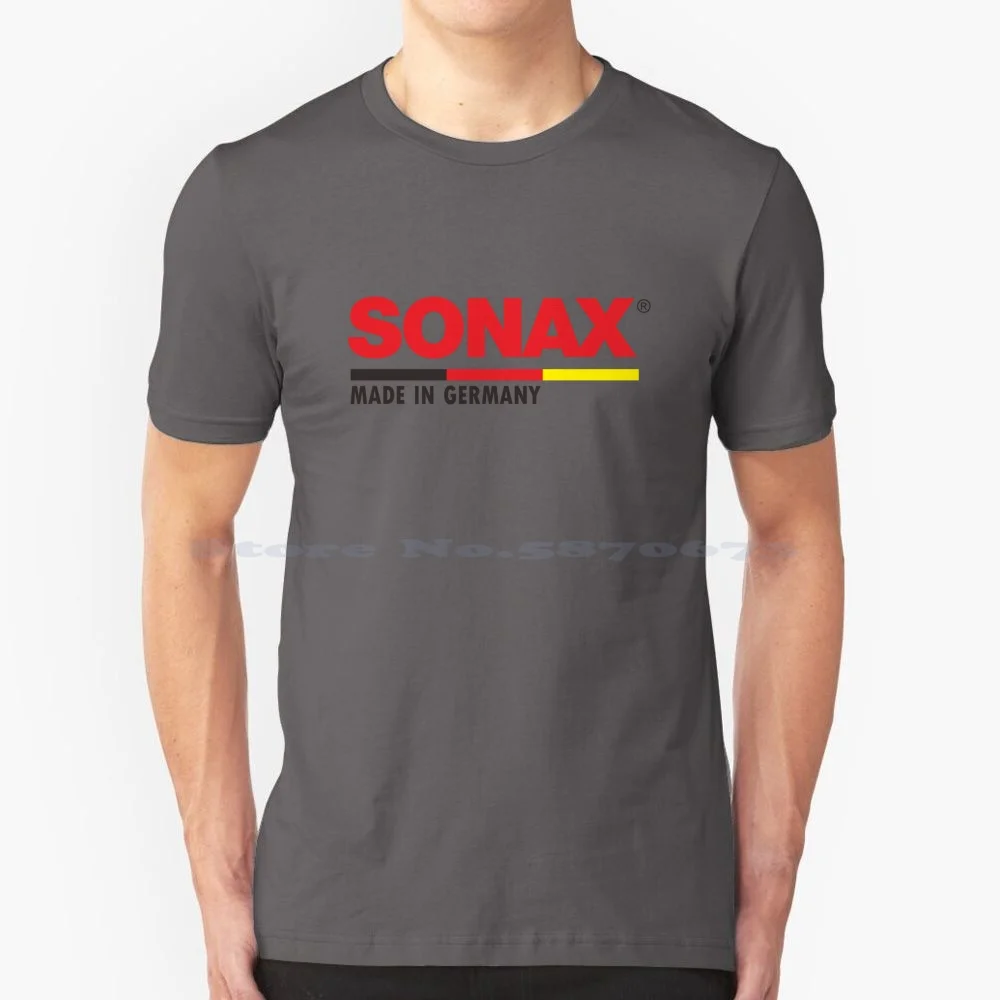 Logo | Sonax T Shirt 100% Cotton Tee Aircraft Tractor Oil Raft Glider Falken Bicycle Tire Car Maxxis Train Trailer Germany Lamp