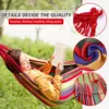 Camping Hammock Thickened Durable Fabric Canvas Single Hammocks Travel Swing Chair Hanging Bed Double Outdoor Hammock with Bag 4
