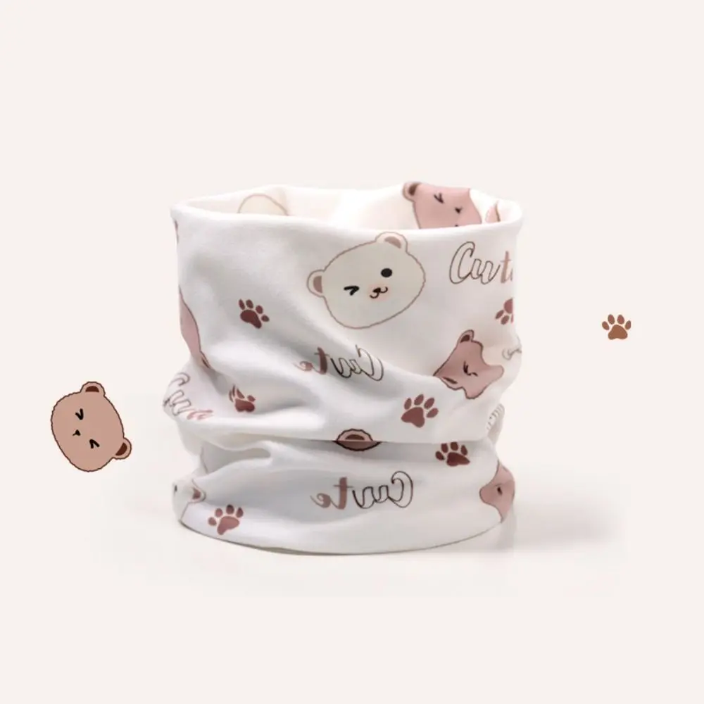 Children Kids Baby Winter Scarf Boys Girls Snap Fastener Thermal Neck Warmer Bib Snood Cowl Tube Fleece Ski Snowing Scarf