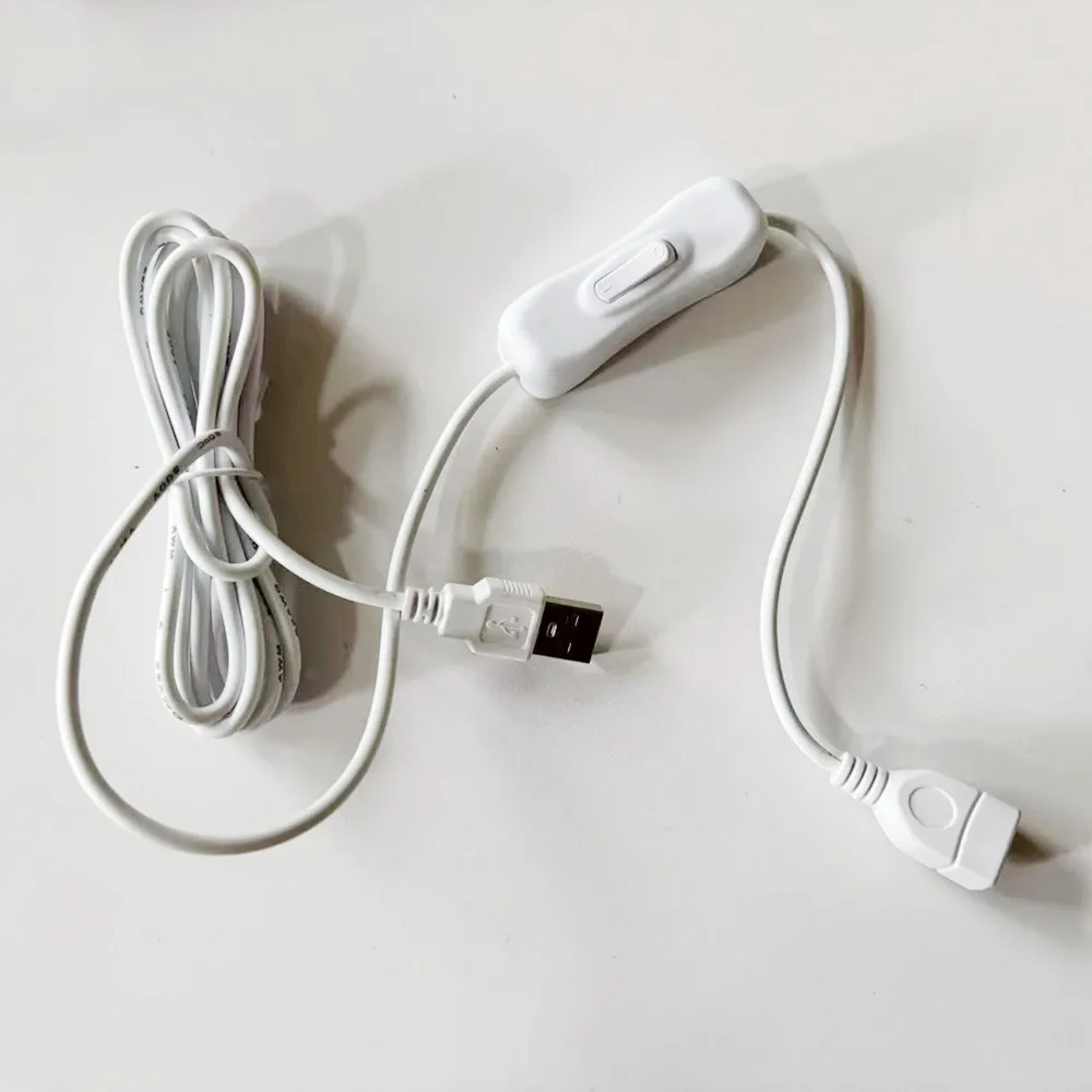 USB Extension Cable with On/Off Switch for Power Control – 1/2 Meter Length