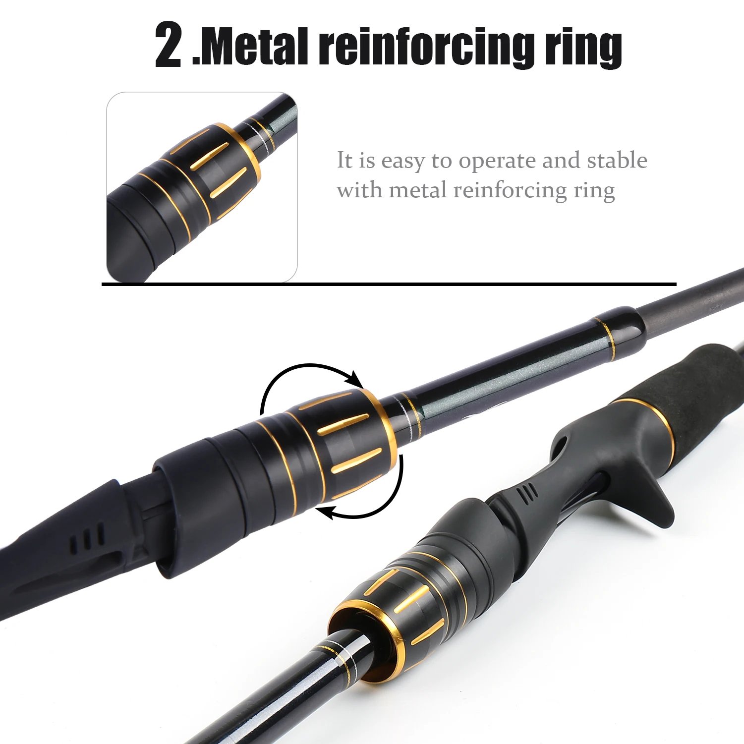 Sougayilang 2.1m-2.4m Carbon Fiber Fishing Rod and Reel Combos Casting Fishing Pole 12+1BB Reel Travel Pole Set fishing pole set,fishing rod and reel combo