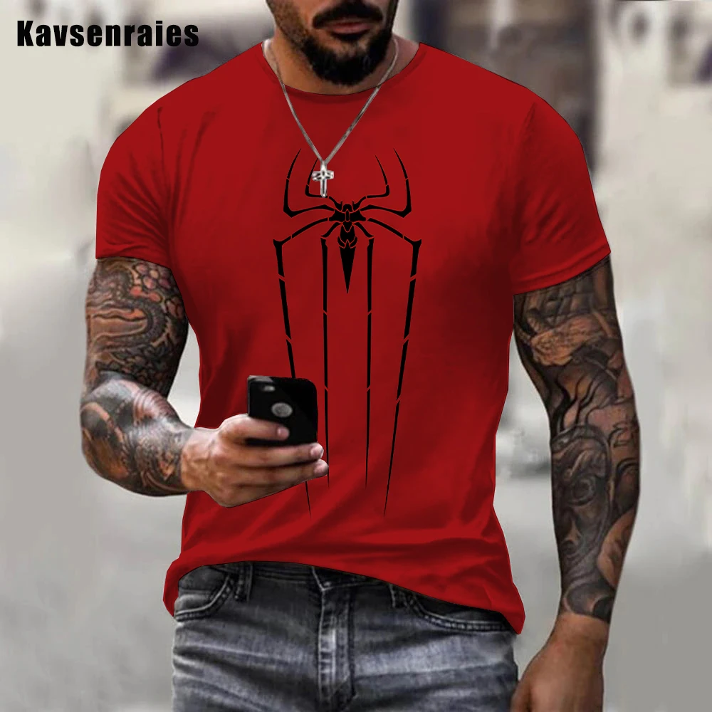 aranha esboço impresso 3d t shirt homens