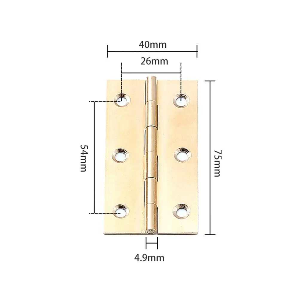 Description Picture 5 of itemWindow Accessories Door Hinges 3.5inch Multilayer Plating Cross Hinge Brass Mute Furniture Hardware Cabinet Cupboard Window Door