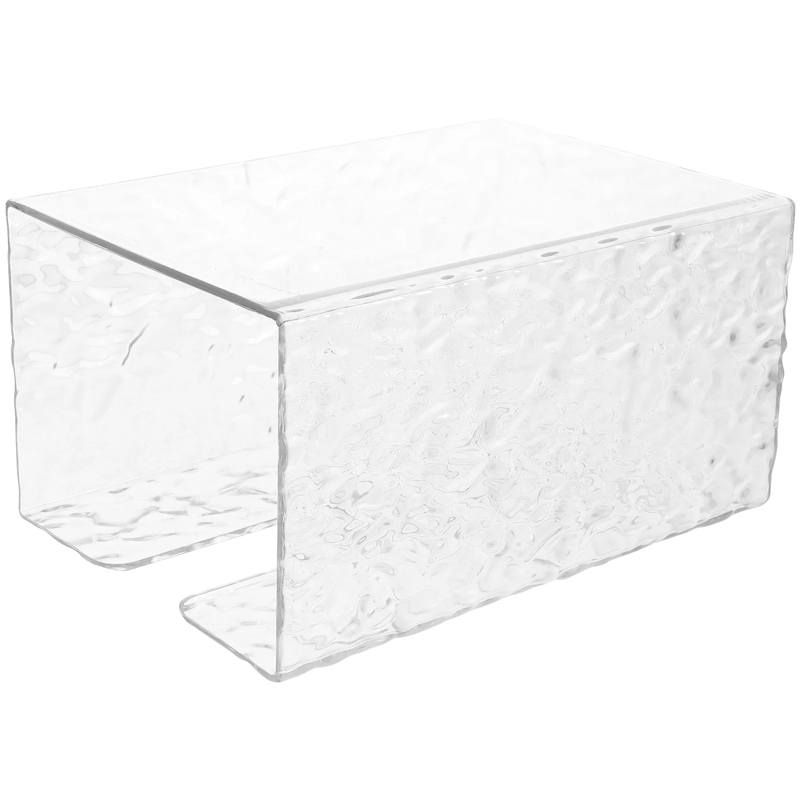 

Clear Acrylic Ice Napkin Holder Paper Towel Dispenser Storage Case Self-adhesive Wall Bathroom Modern Tissue Container