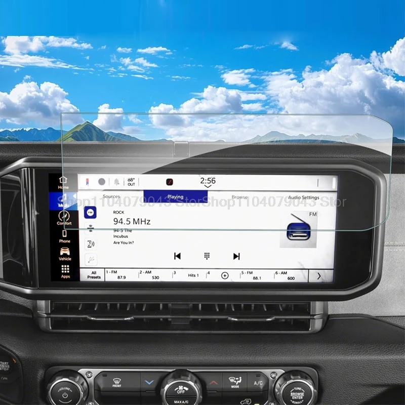 Per Jeep Per Wrangler Per JL Per Gladiator Per JT 2024 2 PZ 12.3 Pollici Pellicola Protettiva In Vetro Temperato Per Navigazione Auto Proteggi Schermo Navigazione Auto Touch(1PC