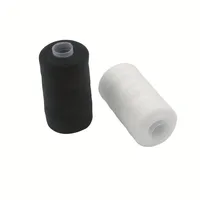 2pcs 500M Sewing Thread Polyester Thread Set Strong And Durable Black White Sewing Threads For Hand Machines 1
