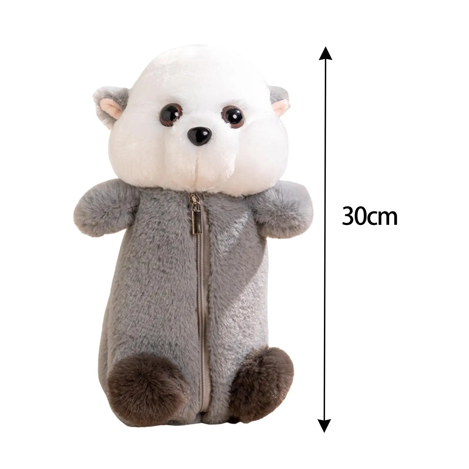 Plush Animal Shape Pencil Case Pen Case Stationery Accessories Animals Stationery Bag for Boys and Girls Gift Child Kids College