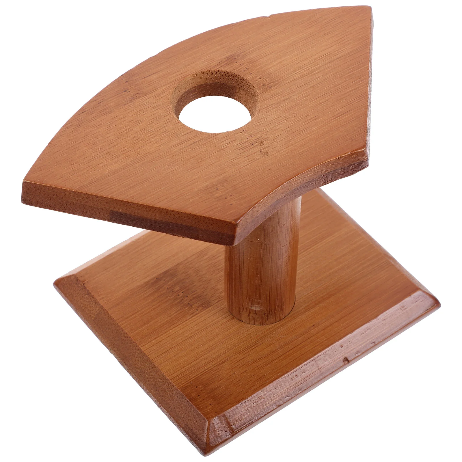 

Japanese Scroll Holder Wooden Ice Cream Cone Stand Paper Cups Storage Rack Display