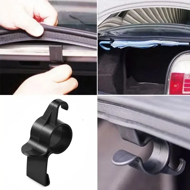 1/4PCS Car Trunk Umbrella Holder accessories Mount Plant Towel Hook Auto Universal Internal Storage Organizer Holders