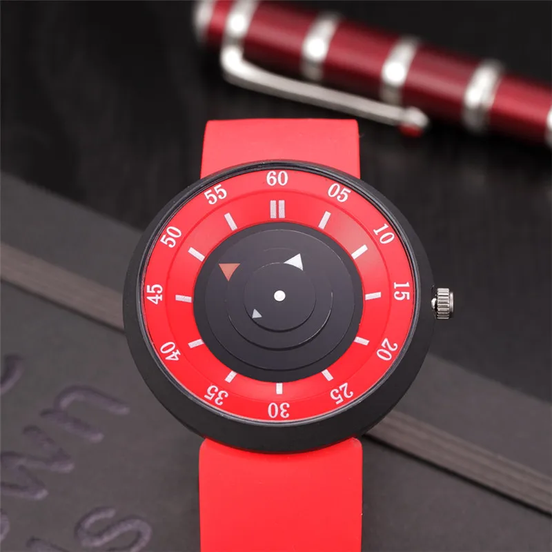 1pc / lot Unique Designer Watches For Men Students Fashion Casual Rubber Band Quartz Cheap Wrist Watch Relogios Masculinos 2025