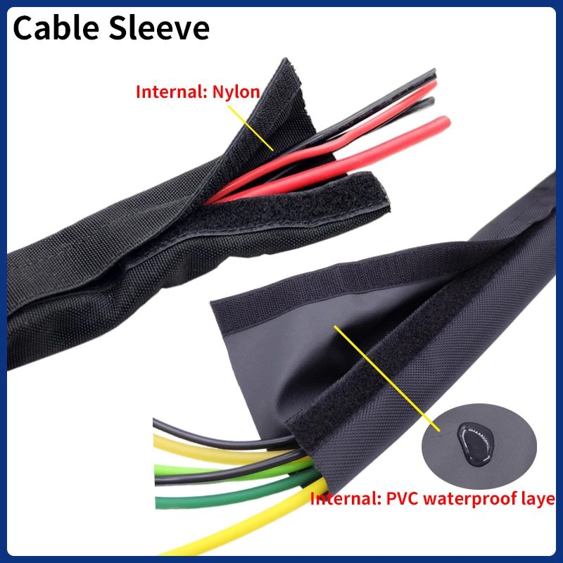Wire Harness Protection Sleeve | Nylon Cable Sleeve Organizer - Cable